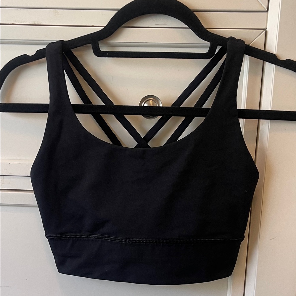 lululemon athletica Black Crisscross Back Sports Bra